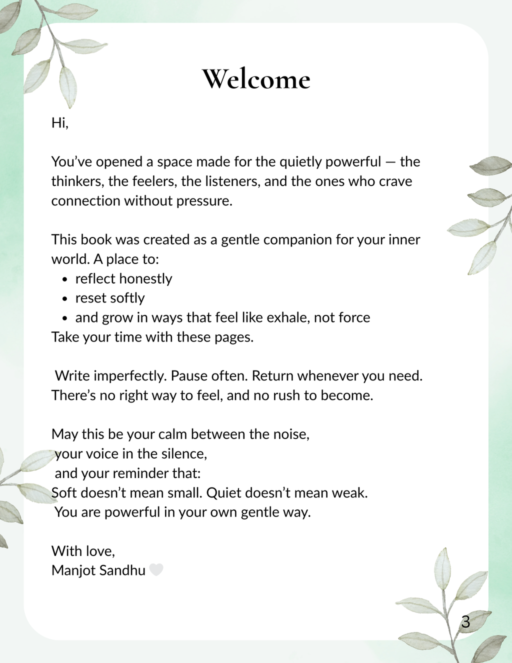 Journalling & Affirmations Guide